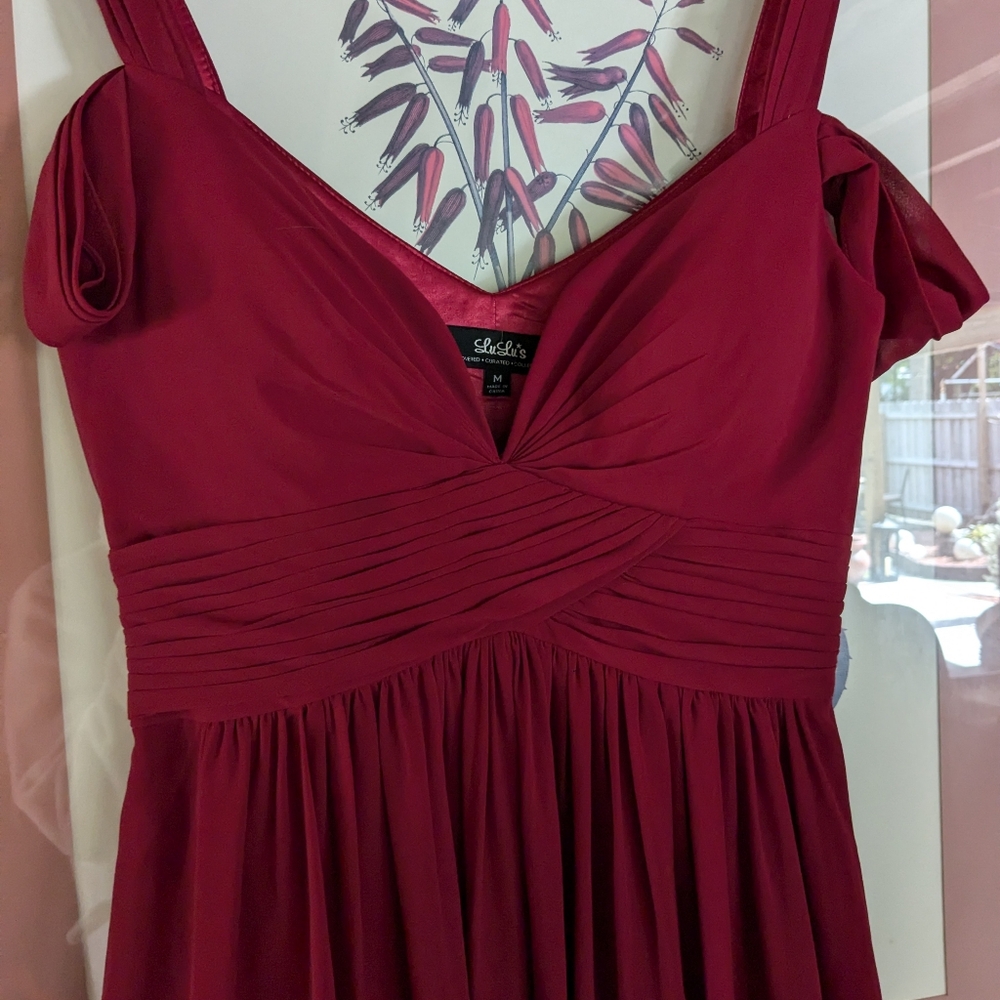 Lulu's size Medium red maxi dress